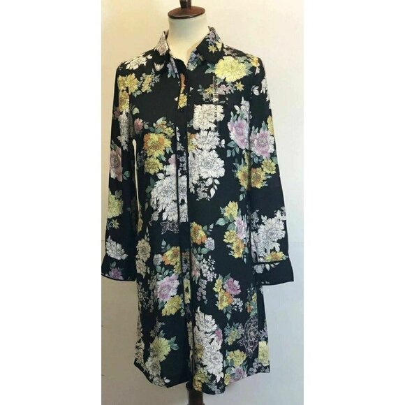 Maison Jules Womens Multicolor Floral-Dress S - Picture 12 of 12